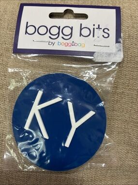 BOGG BAG Blue Initial KY Bogg Bits Bag Charm